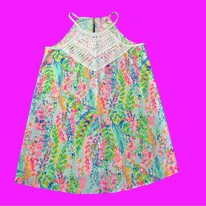 Lilly Pulitzer Catch The Wave Print Shift Dress Like New Women’s Size 16